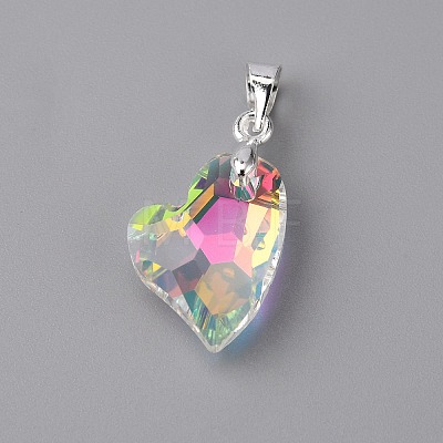 Electroplate Glass Pendants FIND-TAC0009-67S-02-1