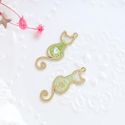 Alloy Enamel Pendants INS-PW0002-06A-02-1