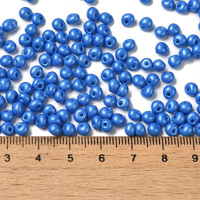 6/0 Opaque Baking Paint Glass Seed Beads SEED-M012-02A-03-1