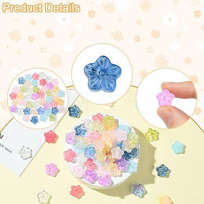 30Pcs Baking Paint Glass Beads GLAA-FS0001-97A-1