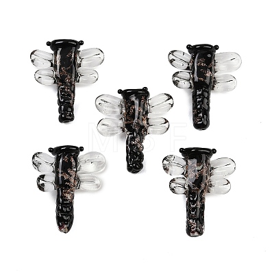 Transparent Lampwork Beads FOIL-I017-01C-1