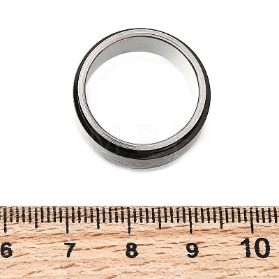 201 Stainless Steel Rotating Finger Rings SA-K003-04A-EB-1