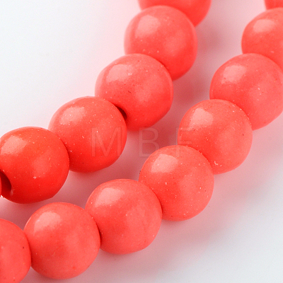 Synthetic Coral Beads Strands X-GSR6mmC052-1