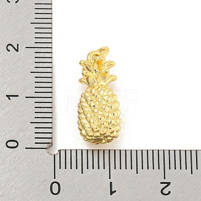 Rack Plating Pineapple Brass Pendants KK-K341-56G-1
