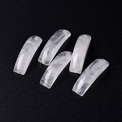 Natural Quartz Crystal Connector Charms G-C015-01E-1