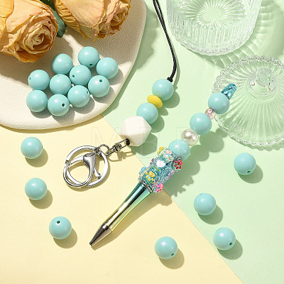 30Pcs Round Silicone Beads SIL-SZ0004-23J-1