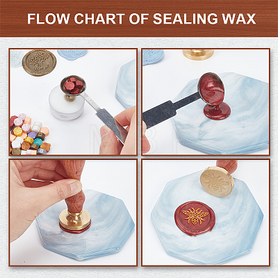 Wax Seal Stamp Set AJEW-WH0208-1227-1