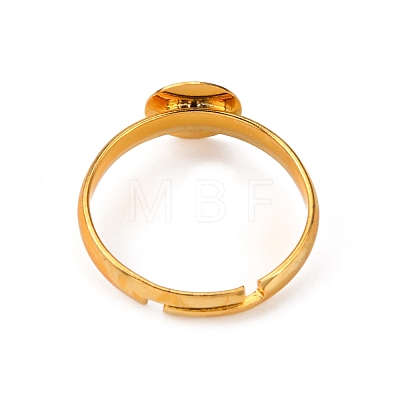 Brass Adjustable Ring Components KK-WH0035-83-1