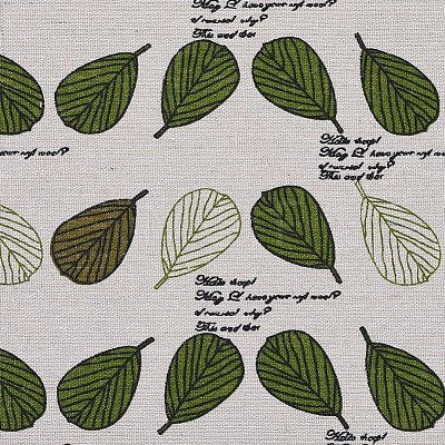 Leaf Pattern Printed Polyester Fabric Sheets DIY-WH0158-63B-12-1