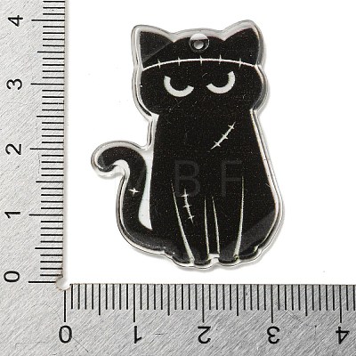 Halloween Themed Double-sided Printed Acrylic Pendants OACR-L017-03H-1