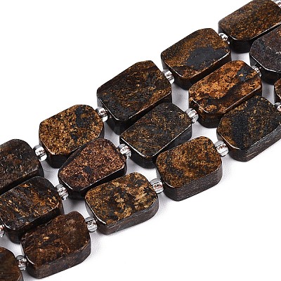 Natural Bronzite Beads Strands G-C098-A39-01-1