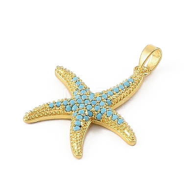 Ocean Brass & Rhinestone Pendants RB-CBA4B36-04G-01-1