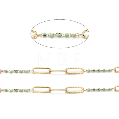 Golden Plated Handmade Enamel Beaded Chains CHC-H101-01G-K-1