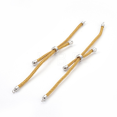 Adjustable Nylon Cord Slider Bracelet Making MAK-F026-A07-P-1