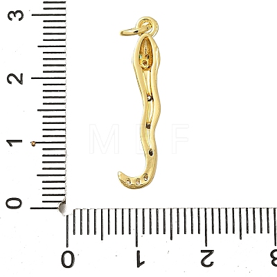 Brass Micro Pave Cubic Zirconia Pendants KK-I724-A01-1