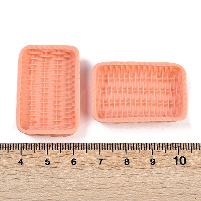 Rattan Basket Resin Cabochons RESI-Q014-07H-1