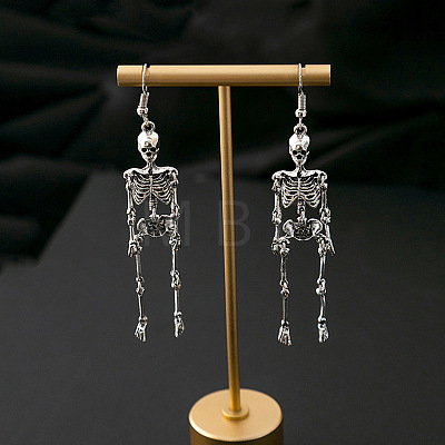 Alloy Skeleton Dangle Earrings FS-WGB7D7C-01-1
