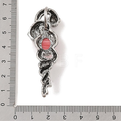 Synthetic Rhodonite Pendants G-A224-03AS-05-1