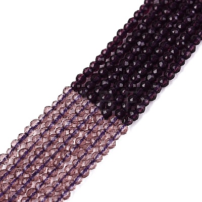 Transparent Glass Beads Strands GLAA-N074-01A-21-1