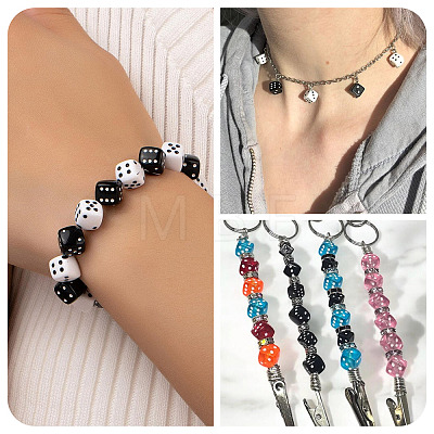40Pcs 2 Styles Acrylic Beads OACR-TADJ0001-18-1