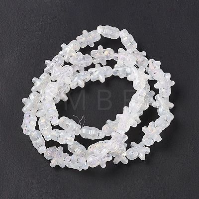 AB Color Plated Electroplate Glass Beads GLAA-P005-AB01-1