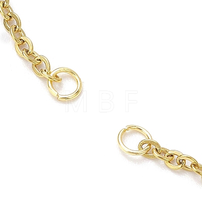 3Pcs 3 Colors Stainless Steel Cable Chain Bracelet Making AJEW-JB01231-1