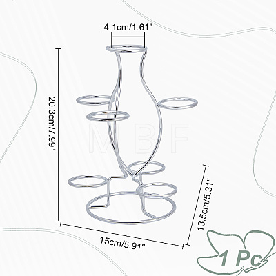 7-Slot Iron Easter Egg Display Stands ODIS-WH0058-21B-P-1