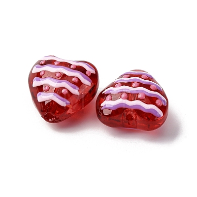 Glass Enamel Beads GLAA-Q125-01D-1