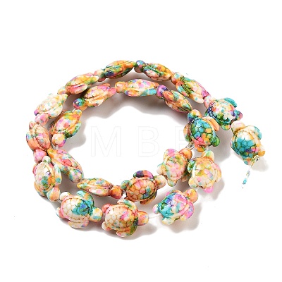 Synthetic Turquoise Dyed Beads Strands G-P507-05S-1