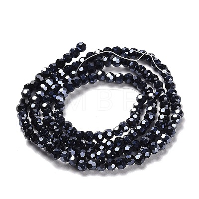 Electroplate Opaque Glass Beads Strands LS-EGLA-A035-P3mm-A18-1
