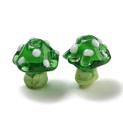 Handmade Bumpy Lampwork Beads LAMP-S067-01D-1