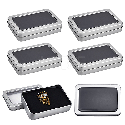 Tinplate Storage Boxes AJEW-WH0696-441-1