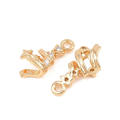 Christmas Brass Micro Pave Cubic Zirconia Pendants KK-L261-15A-G01-1