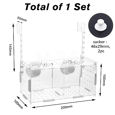 Plastic Fish Breeding Box DIY-WH0453-46B-1