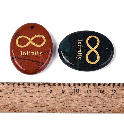 Natural Mixed Stone Pendants G-N365-01-1