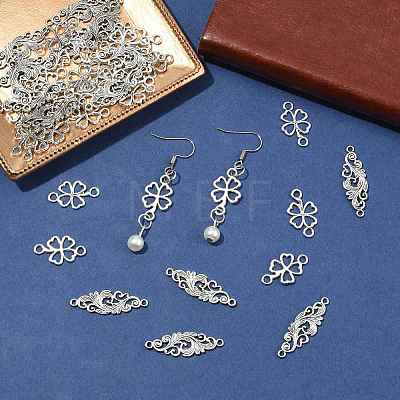 30Pcs Tibetan Style Alloy Connector Charms TIBE-FS0003-32-1