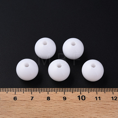 Opaque Acrylic Beads MACR-S370-C14mm-01-1