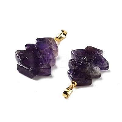 Natural Amethyst Pendants G-A203-01I-1