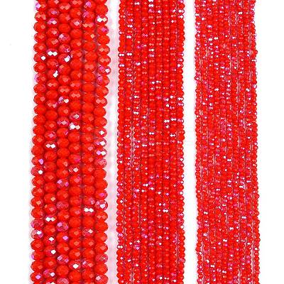 Electroplate Opaque Solid Color Glass Beads Strands LS-EGLA-A044-P6mm-L22-1