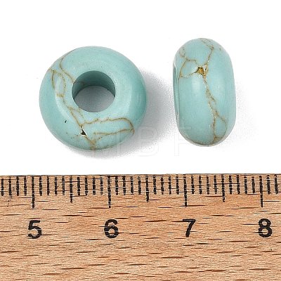 Synthetic Synthetic Turquoise European Beads GG-CBA02C4-06A-1