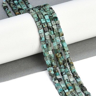 Natural African Turquoise(Jasper) Beads Strands X-G-B129-A20-01-1