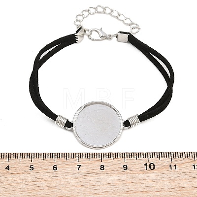 Faux Suede Cord 2-Strand Bracelet Makings FB-XCP0001-06-1