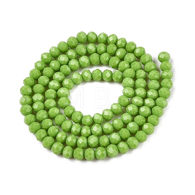 Opaque Solid Color Imitation Jade Glass Beads Strands EGLA-A044-P4mm-D30-1