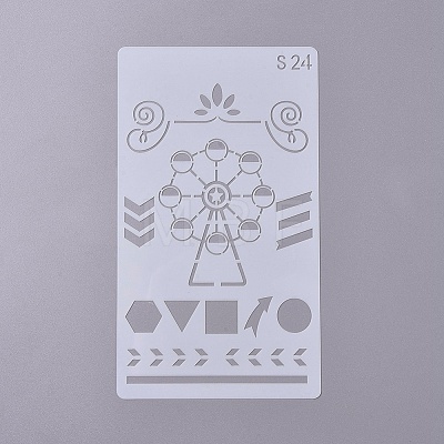 (Clearance Sale)Plastic Drawing Stencil DIY-WH0155-02-1
