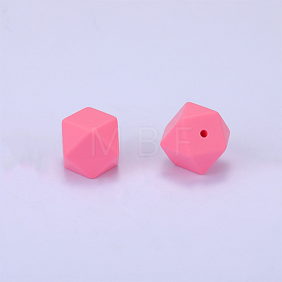 Hexagonal Silicone Focal Beads SI-JX0020A-07-1