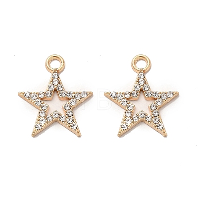 Alloy Rhinestone Pendants FIND-G055-05G-1