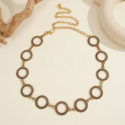 Vintage Alloy Ring Link Chain Waist Belly Chains for Women FS-WG53B1A-01-1