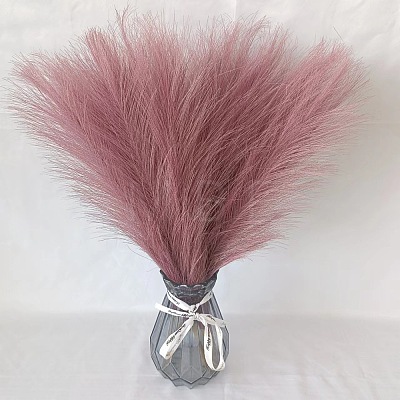 Polyester Imitation Pampas Grass Bouquet for Wedding Party Home Table Decoration HULI-PW0002-113C-06-1