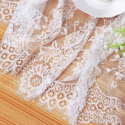 Polyester Lace Table Runners HULI-PW0002-132B-1