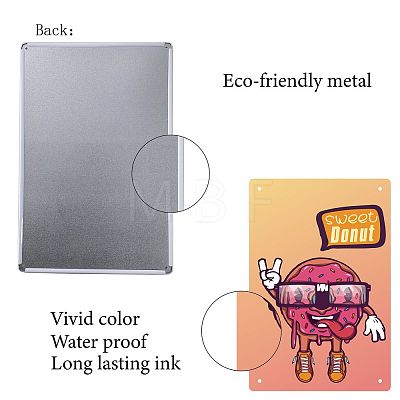 Rectangle Metal Iron Sign Poster AJEW-WH0157-350-1